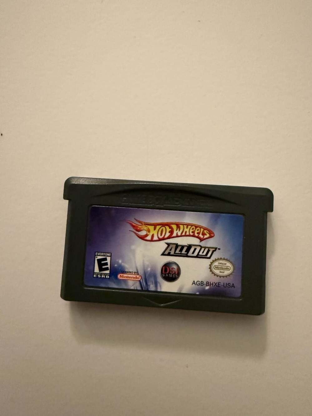 THQ Hot Wheels All Out Game Boy Advance Cartridge